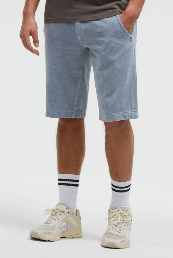 CAMP DAVID Chino Shorts mit Used-Waschung
