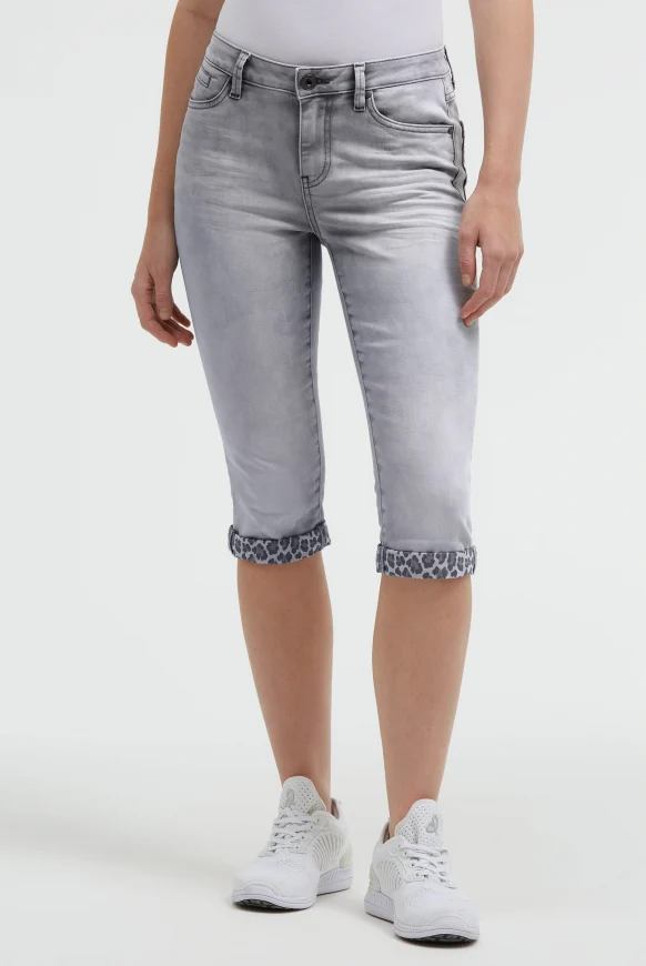 SOCCX Capri Jeans RO:MY Regular Fit