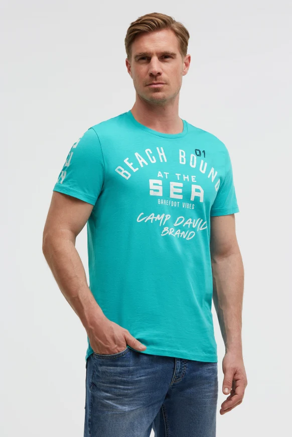 CAMP DAVID T-Shirt Rundhals mit Artwork