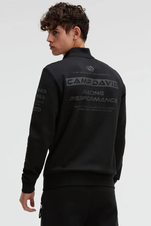 CAMP DAVID Troyer-Sweatshirt aus Interlock mit Rubber Artworks