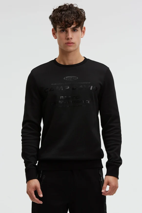 CAMP DAVID Sweatshirt aus Interlock mit Folienprint