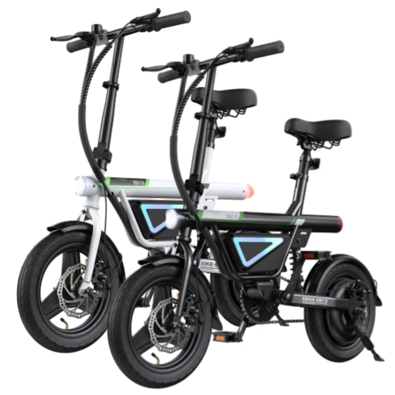 U1 / EB1S Kompaktes E-Bike Faltbar - EB1S Schwarz+Weiß