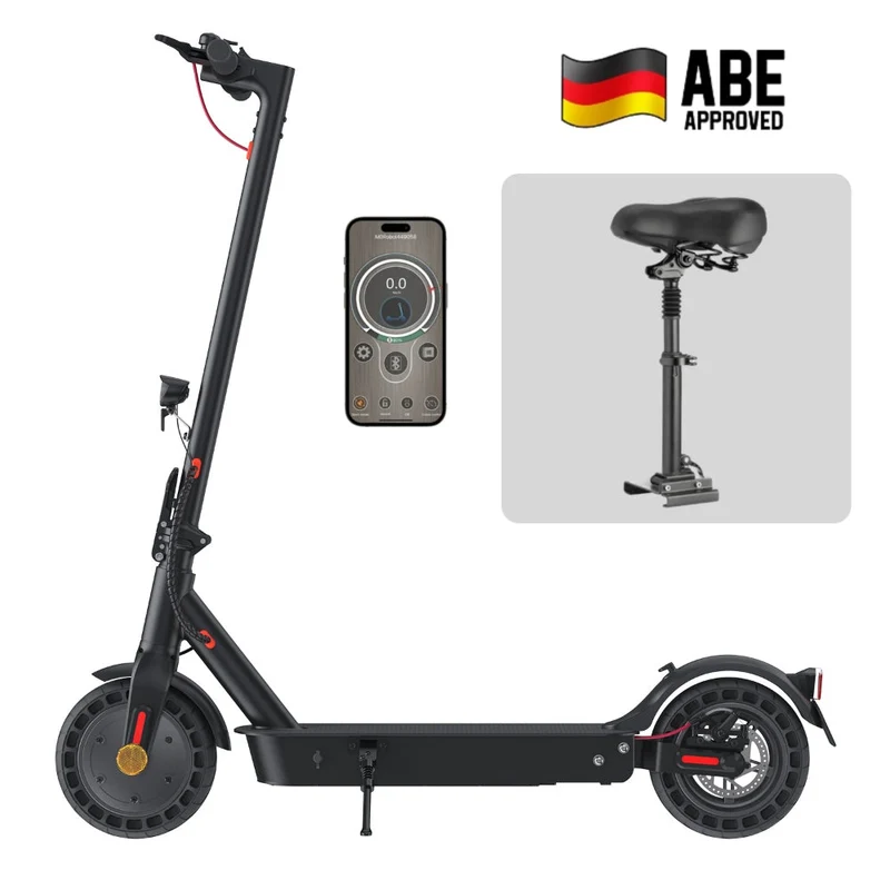 iScooter 500W 10" E9TMax E-Scooter Mit Straßenzulassung (ABE,eKFV) - E9TMax mit Sitz
