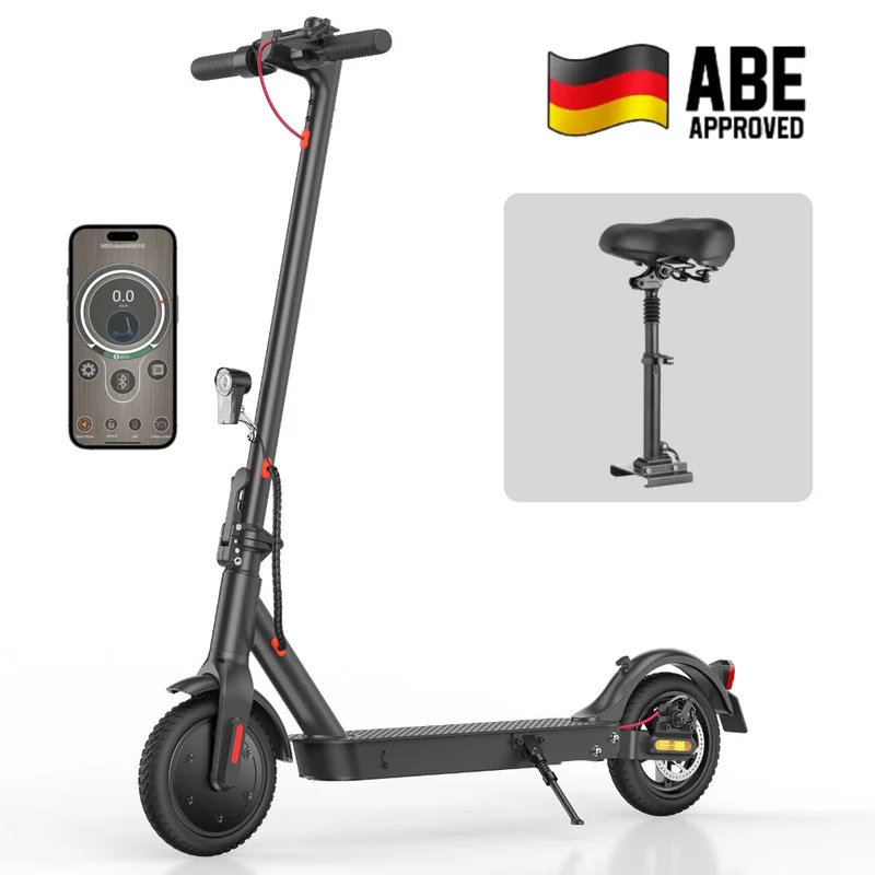 iScooter E-Scooter Mit Straßenzulassung (ABE,eKFV) - E9 Klassisch mit Sitz