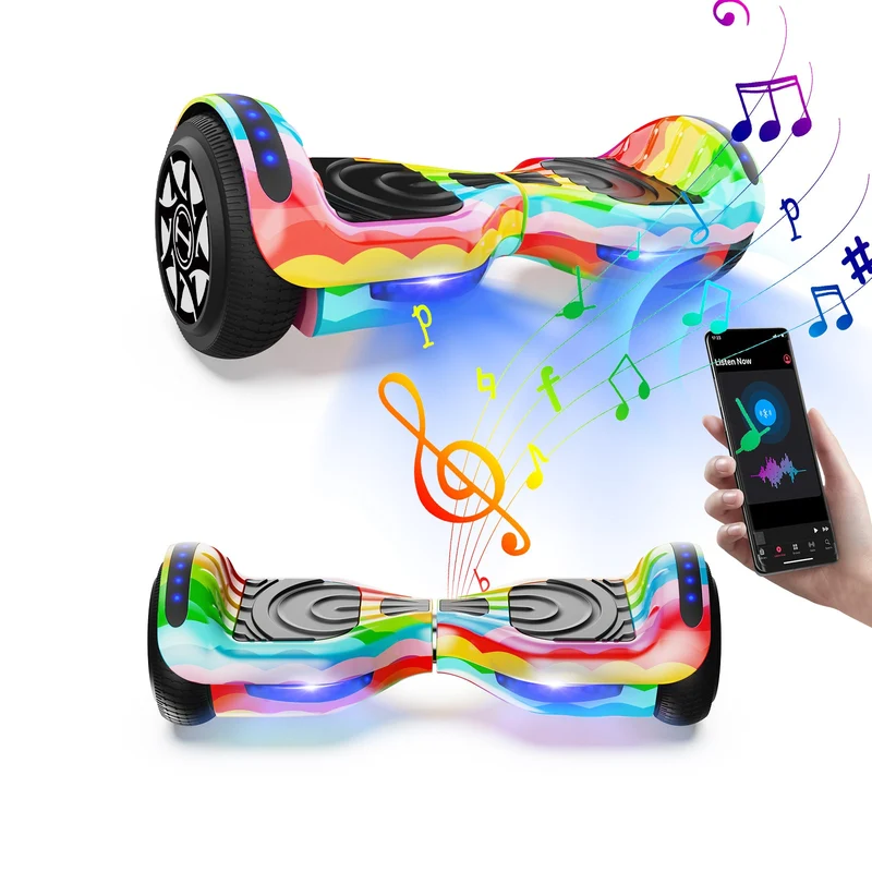 iHoverboard H2 Rosa Bluetooth Hoverboard 6.5" - H1 Regenbogen / Hoverboard-Standard