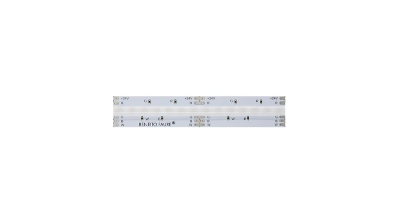 Beneito 5-m-LED-Streifen FINE-66, 100 W, 24 V DC, RGBW (2700 K), 20 W/m, 1050 lm/m, 840 LEDs/m, IP20