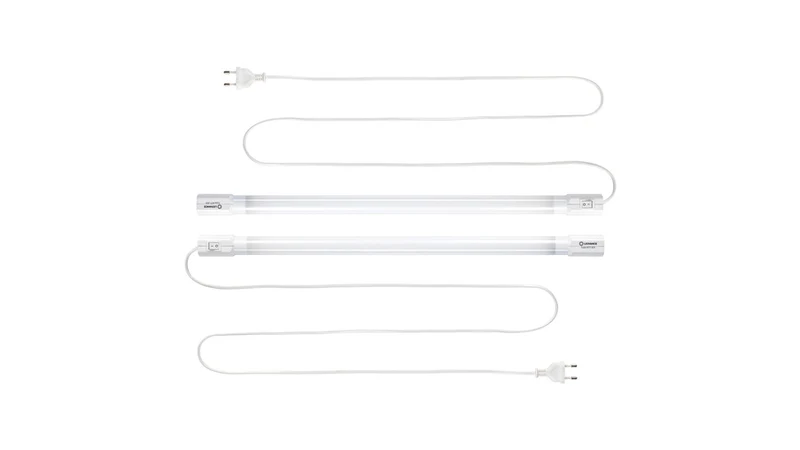 LEDVANCE 2er-Set 19-W-LED-Leuchte TubeKit 1200, 4000 K, 1,8-m-Zuleitung und An-/Aus-Schalter, 120 cm