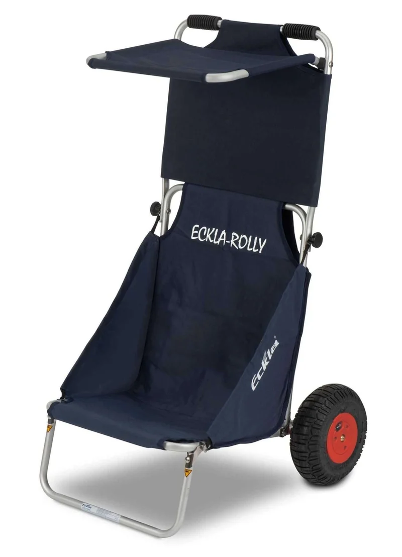 ECKLA Beach-Rolly® mit Sonnendach - Pannensicher, Blau