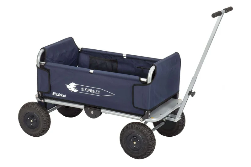 ECKLA-Express Faltbollerwagen - Pannensicher, Silber/Blau