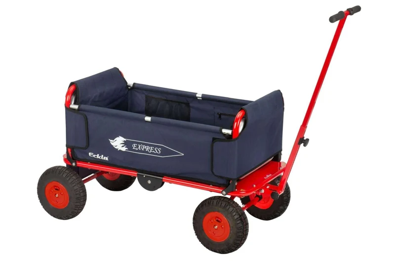 ECKLA-Express Faltbollerwagen - Luftbereift, Rot/Blau