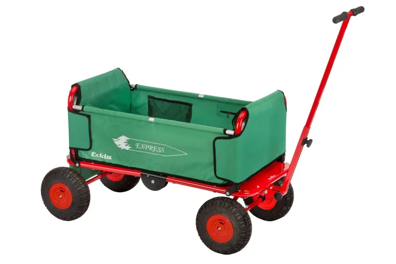ECKLA-Express Faltbollerwagen - Luftbereift, Rot/Grün