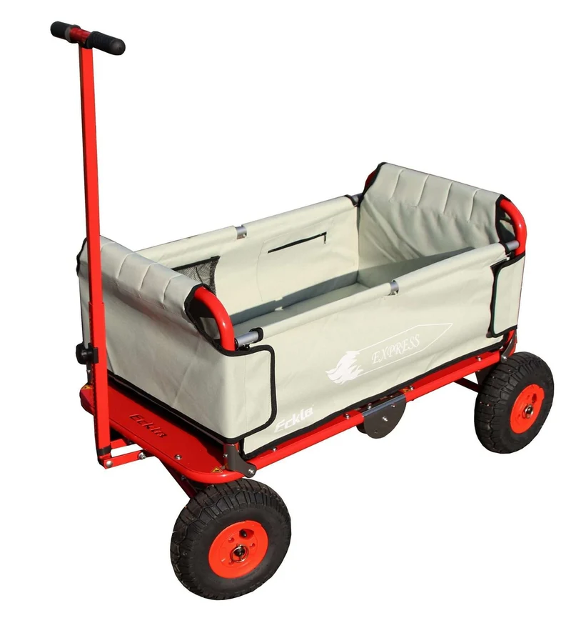 ECKLA-Express Faltbollerwagen - Pannensicher, Rot/Beige