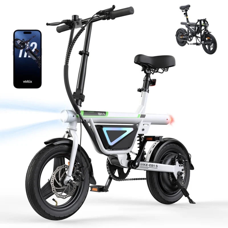 EB1S Klappbares City E-Bike mit App Steuerung - Weiß