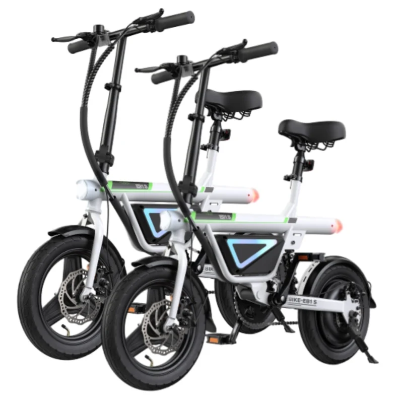 EB1S Klappbares City E-Bike mit App Steuerung - Weiß – 2 Stück