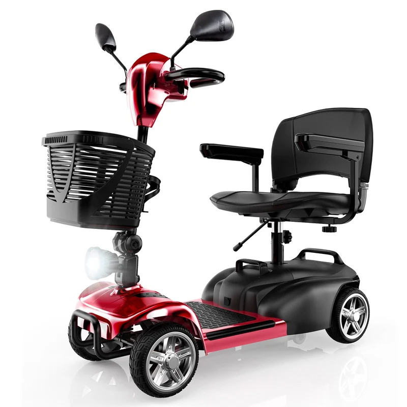 iScooter X02 Seniorenmobil - X02 Rot + Rückspiegel