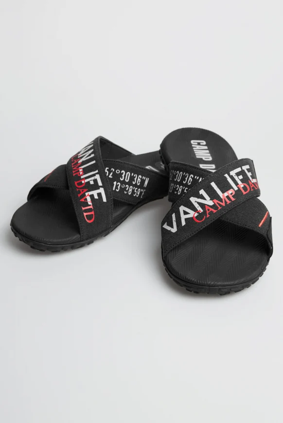 CAMP DAVID Beach Slipper mit Label Prints