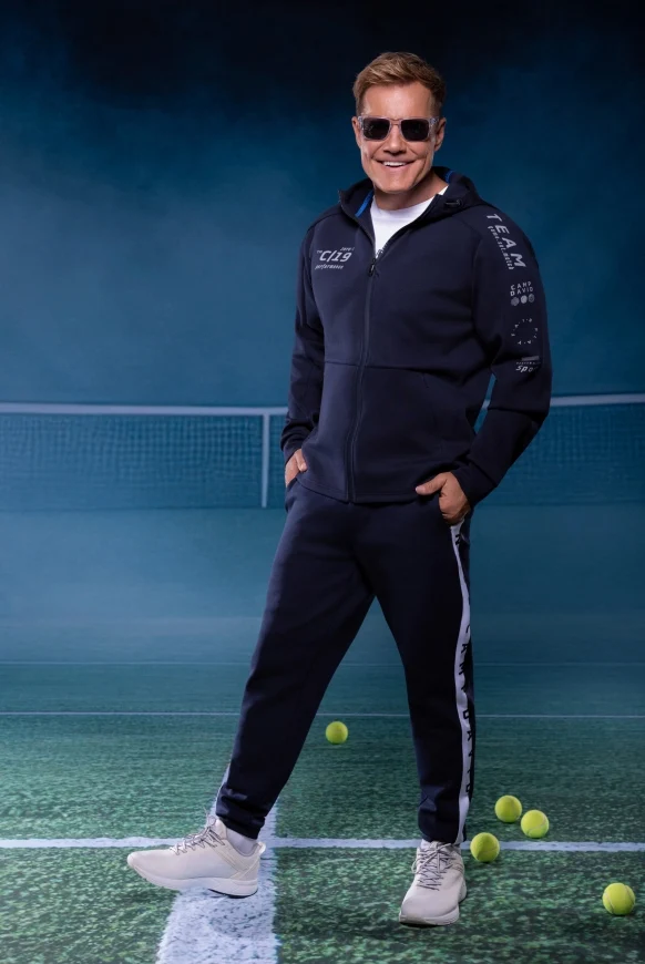 CAMP DAVID Kapuzenjacke aus Interlock mit Reflective Prints
