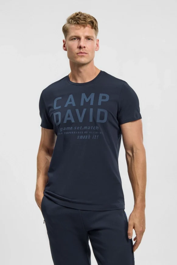 CAMP DAVID T-Shirt mit Logo Artwork