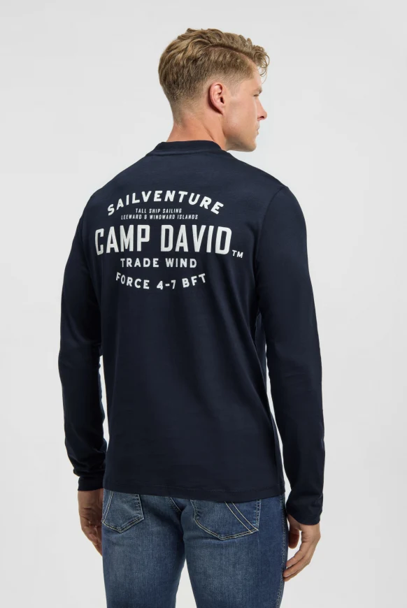 CAMP DAVID Longsleeve mit Rücken-Artwork