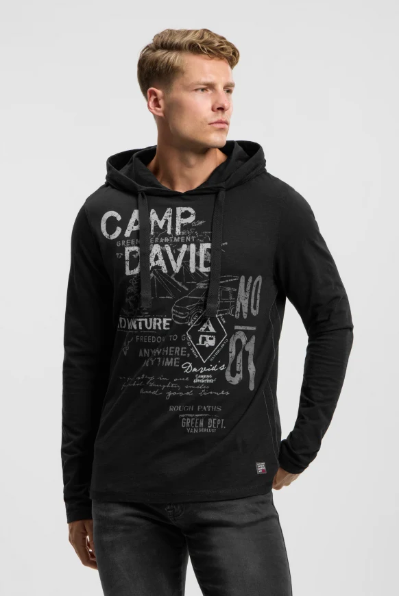 CAMP DAVID Kapuzenshirt mit Frontprint