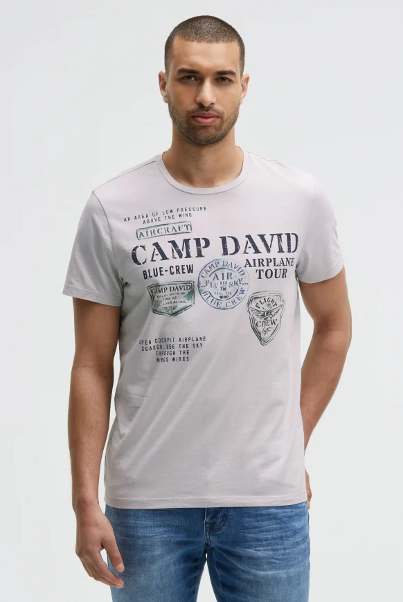 CAMP DAVID T-Shirt Rundhals mit Photoprint