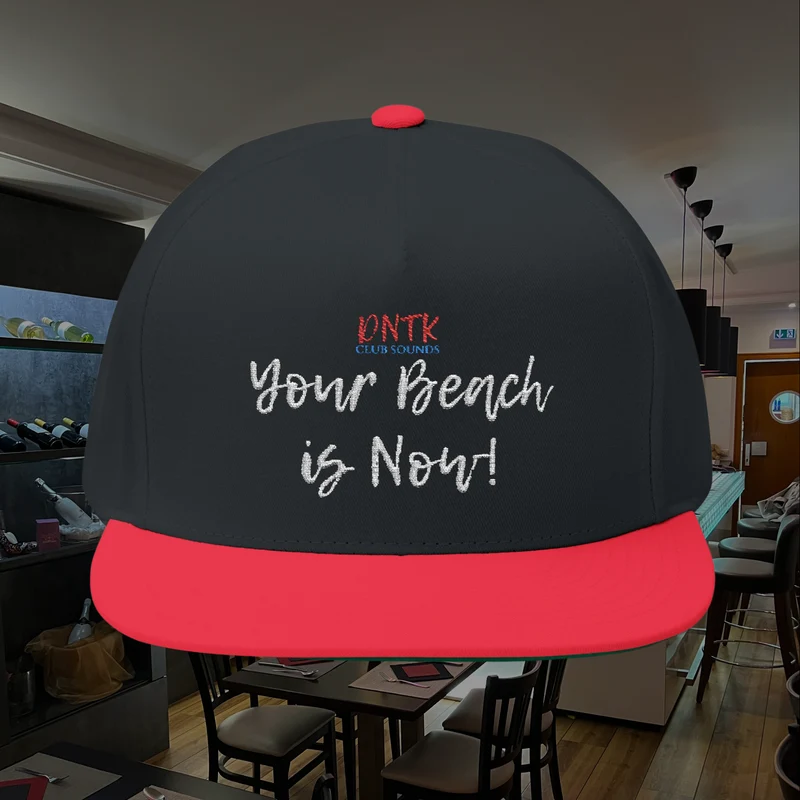 DNTK Flat Bill Cap — Your Beach is Now!