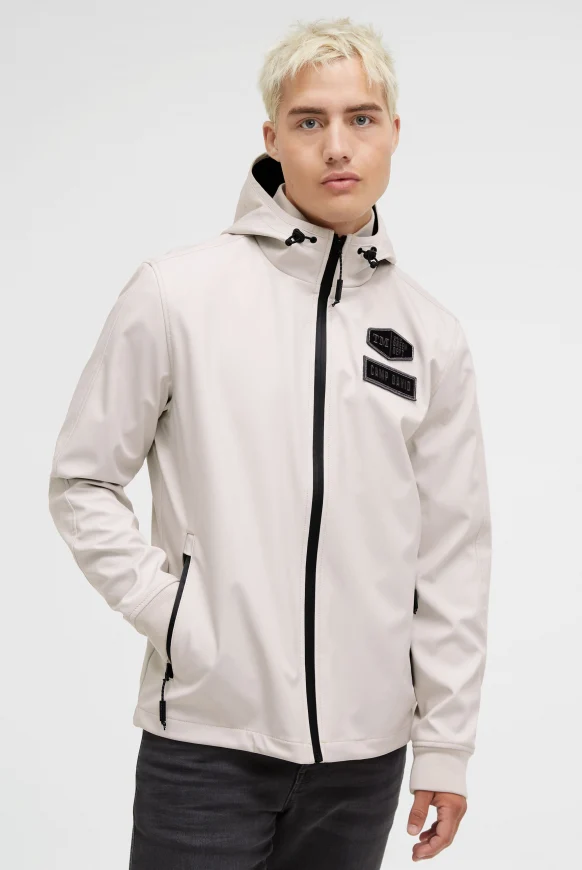 CAMP DAVID Softshelljacke mit Logo