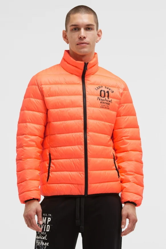 CAMP DAVID Leichte Steppjacke mit Rücken
