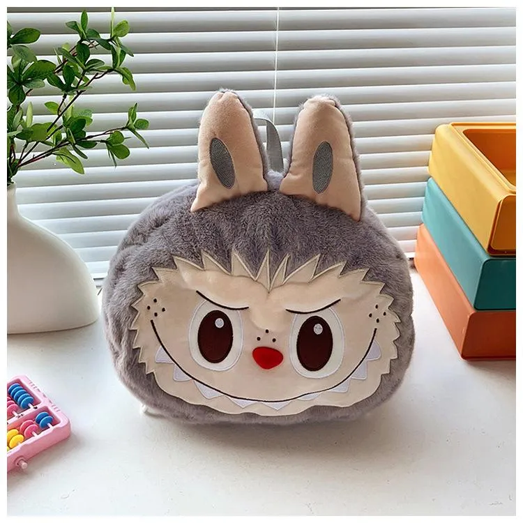Niedlicher Labubu Big Head Rucksack & Kinder-Umhängetasche