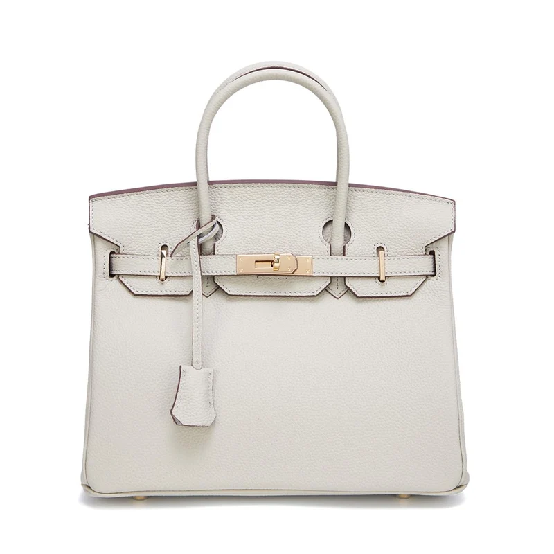 Neue Togo Small Grain Gold Buckle Platin Toe Cover Layer Rindsleder Damentasche Große Kapazität Handtasche Damentasche 35x15x25cm strapless
