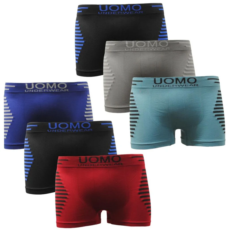 Garcia Pescara Herren Uomo3 Boxershorts Seamless 6er Pack Größe M/L oder XL/XXL