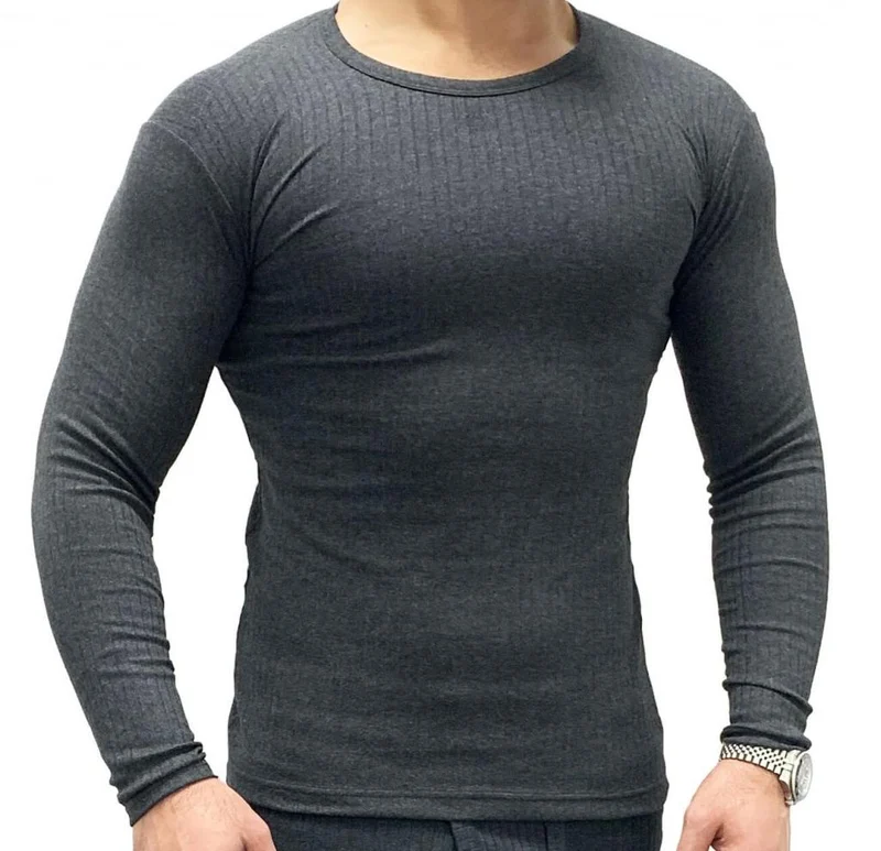 warmes langärmliges Thermo-Shirt Grau für Herren Garcia Pescara